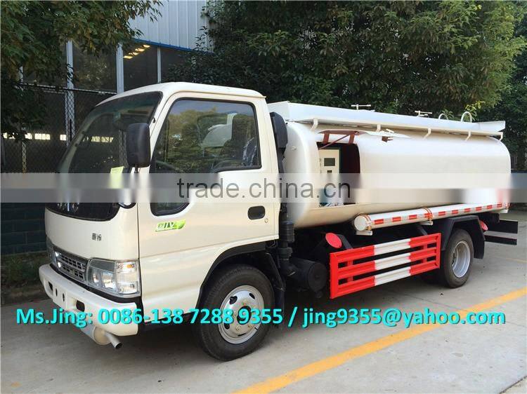 Euro IV Price of JAC new oil tanker,mini oil tanker truck capacity 6000L on sale