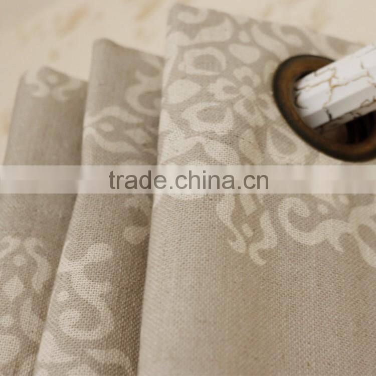high quality fashion printed sun block curtain