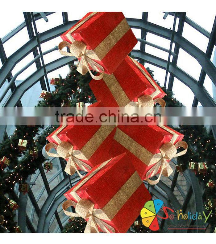 foldable sisal christmas gift box