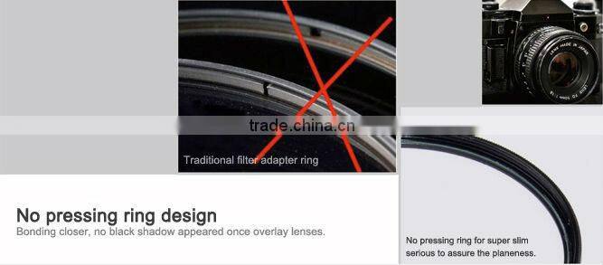 digital optics wide angle lens with camera filter 72mm cpl lens filter