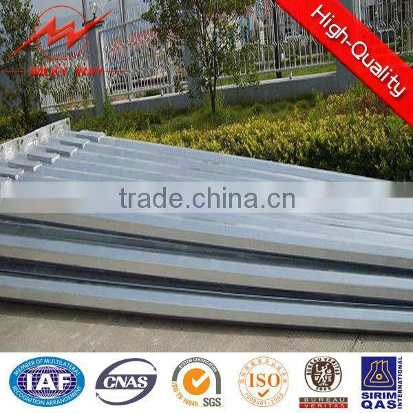 hot dip galvanized 20m steel tower for power transmission