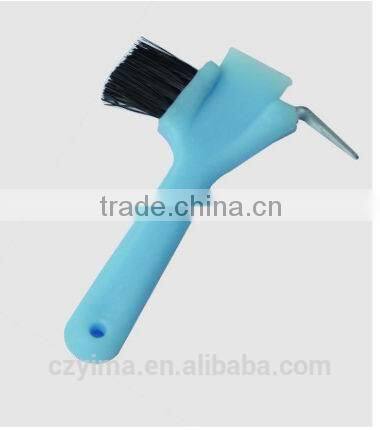 plastic horse dandy brush for grooming/two ends sharp