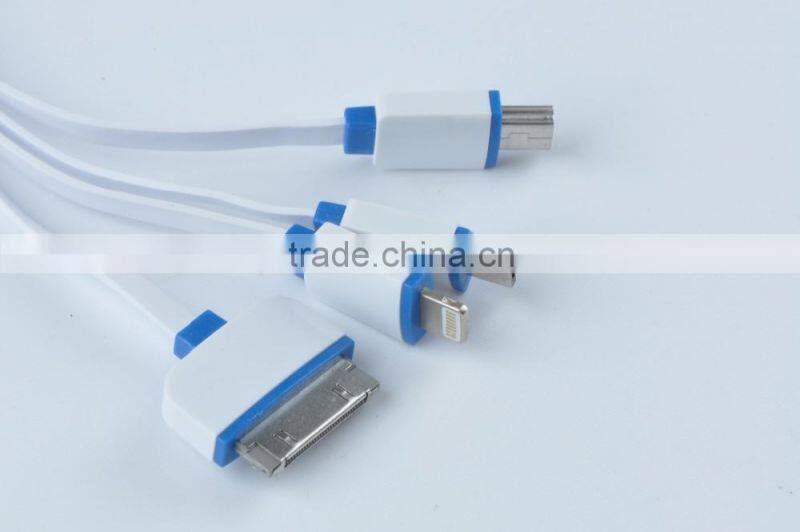 2016 Multi-function Universal 4 in 1 USB Charger Cable Factory USB Data Cable