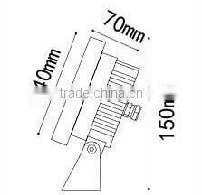 9W 2016 NEW CE ROHS IP65 6W 9W 3W led light garden spot lights wall light