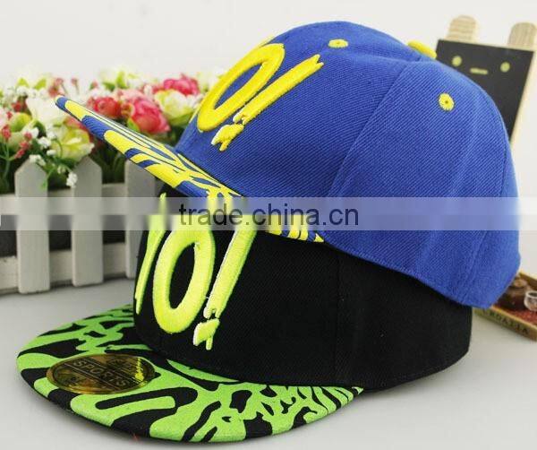 Fashion Lovely YO! Embroidery Design Boys Girls Summer Sun Hats