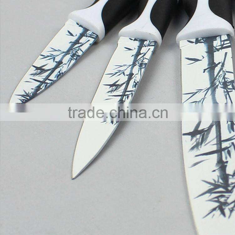 Fashion Printing kitchen knife set