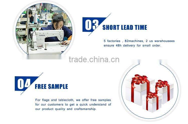 custom promotion flag textile dye sublimation print