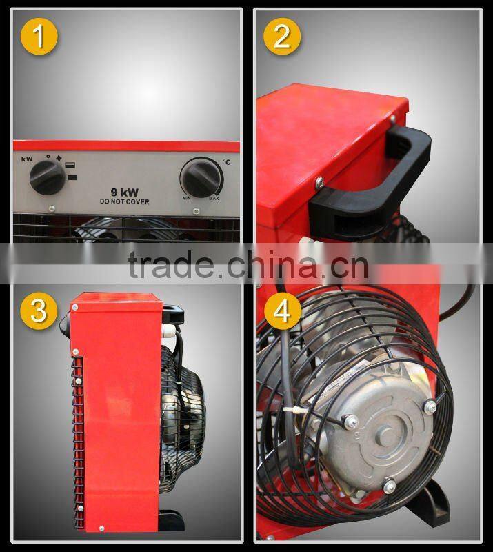 9kw air heater with overheater protection