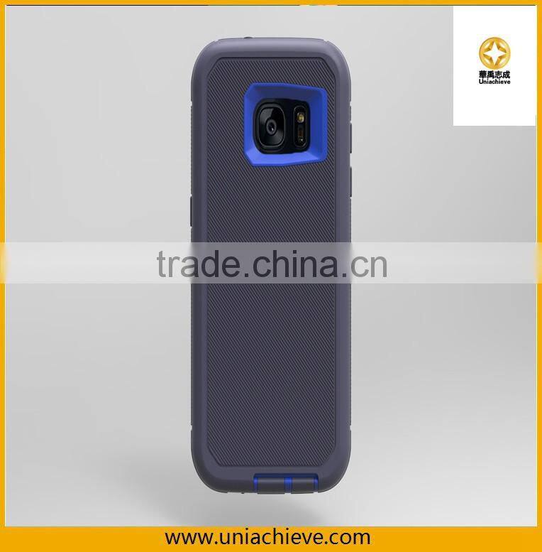 Case for Samsung S6/S7 Armor Hybrid Robot phone case with Full body covered red