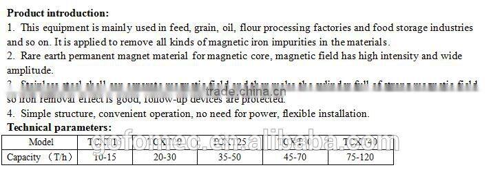 GOFO Cleaning device, Magnetise tubular, iron removed device