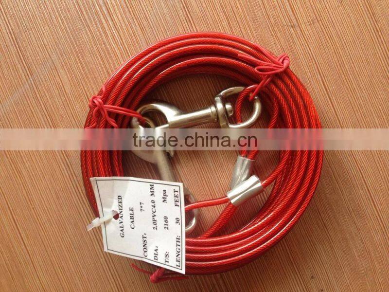 7x7 pvc coated steel cable ( 2.0mm /4.0mm )