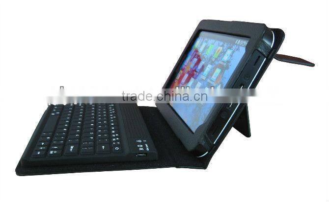 Hot sale!Case with silicone bluetooth3.0 keyboard For Samsung Galaxy tab 7" P1000