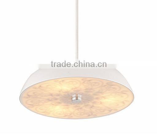 one bigger cup ash wood modern pendant light