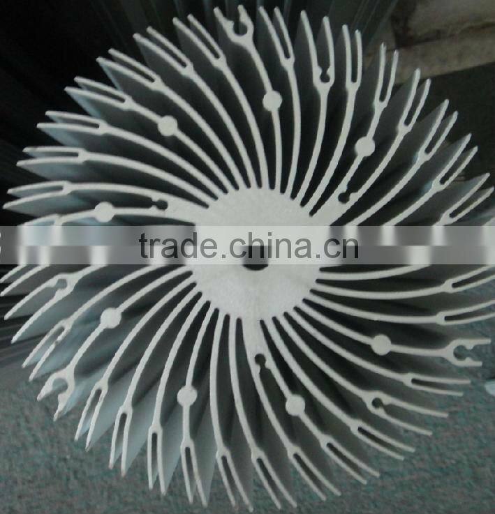 led aluminum circular extrusion heat sink