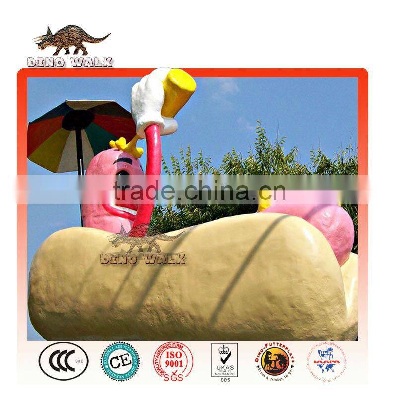 Fiberglass Hot Dog as Restaurant Decorations