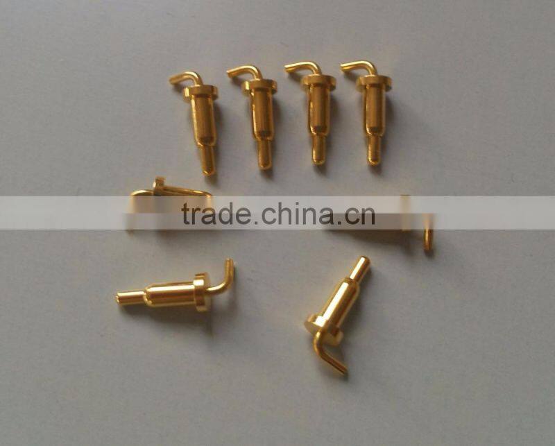 spring pogo pin connector gold plated music wire phosphor bronze