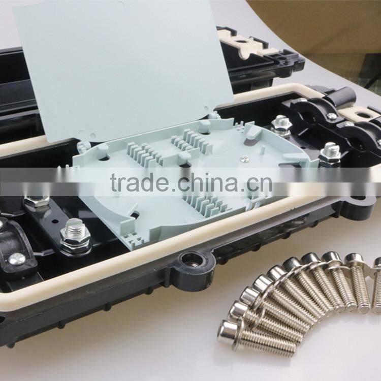 FTTH high quality waterproof anti-corrosion 12 core optical cable joint box