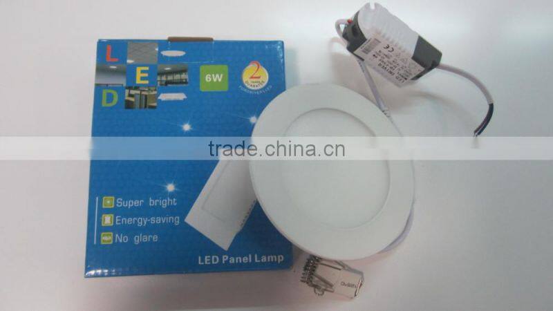 6W square Recessed LED panel light