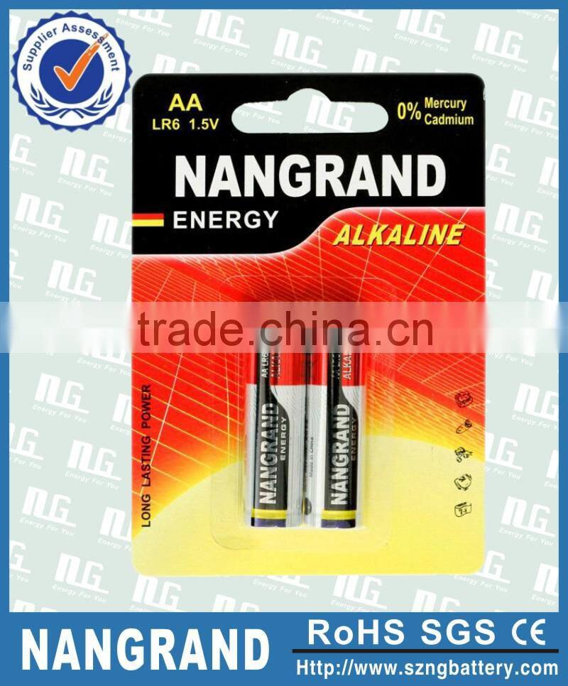 Environmental 1.5v aa not rechargeable battery