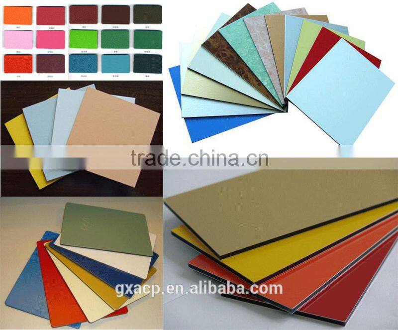 4mm two sides with colors broken core PE aluminum composite panel partitional and door panel