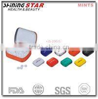 new design pepper Mints 170 pcs made by mark tin box up open