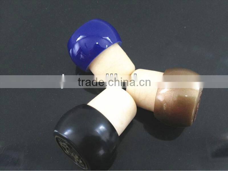 2013 New design hot sale custom T-shape Plastic cap Synthetic cork vodka wisky rum bottle stopper
