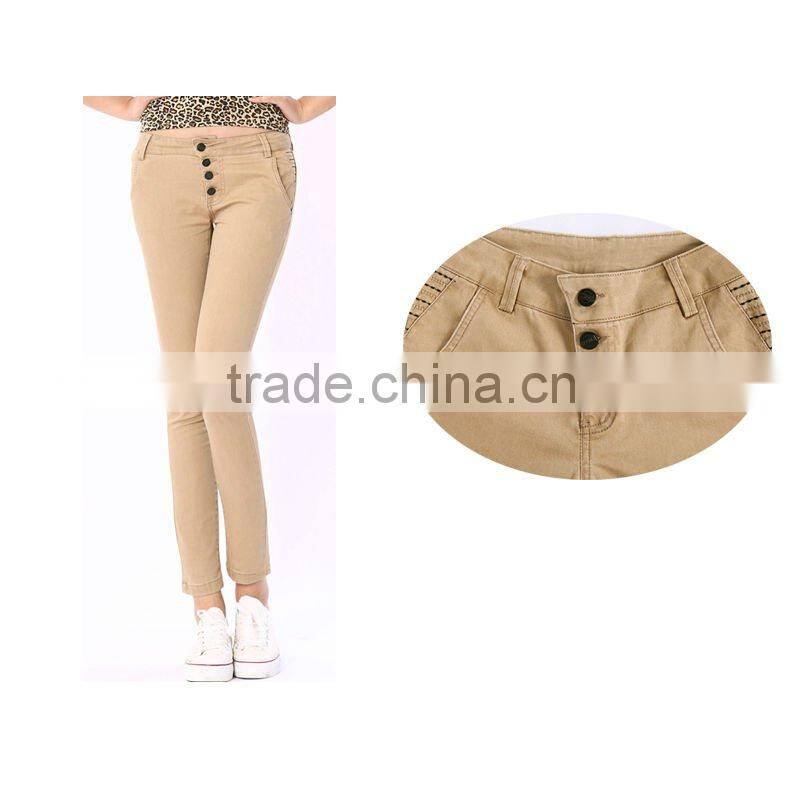 New Ladies' colored denim jeans (DS120192)