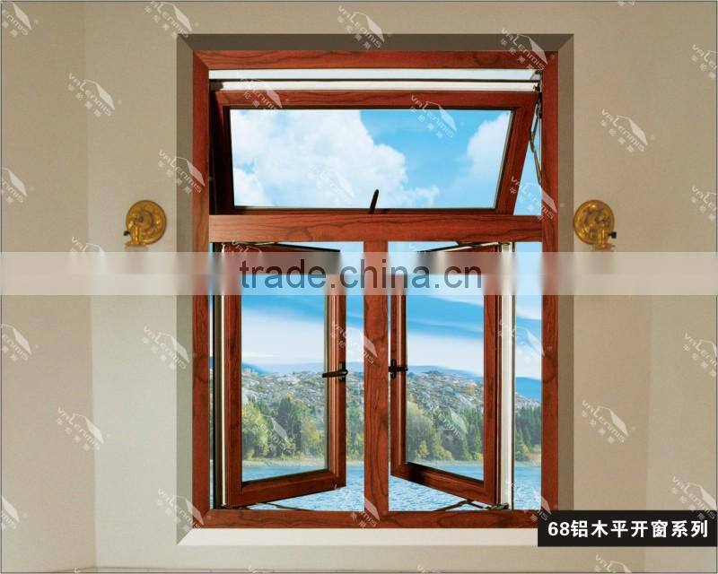 Good price of durability of double arch window glass aluminum alloy of different colors