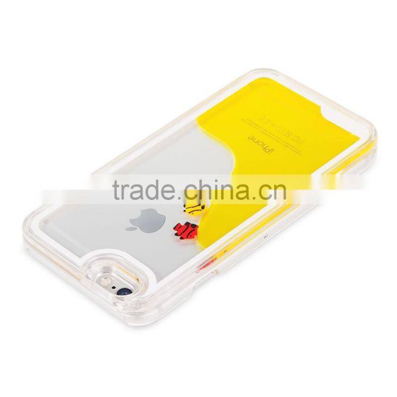 Fish Tank Liquid Aquarium Swimming Novelty Hard Phone Case Cover For Apple iPhone 6s 6 Plus