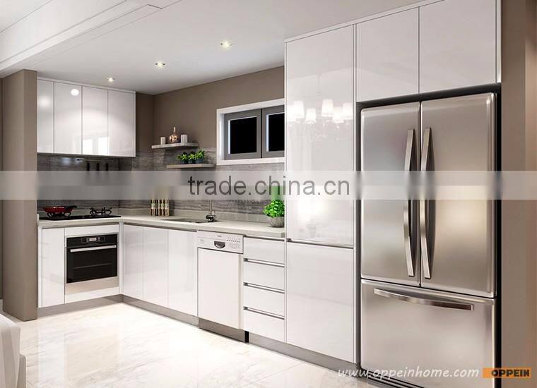 2016 Australia Project Melamine Finish Wooden Kitchen Cabinet