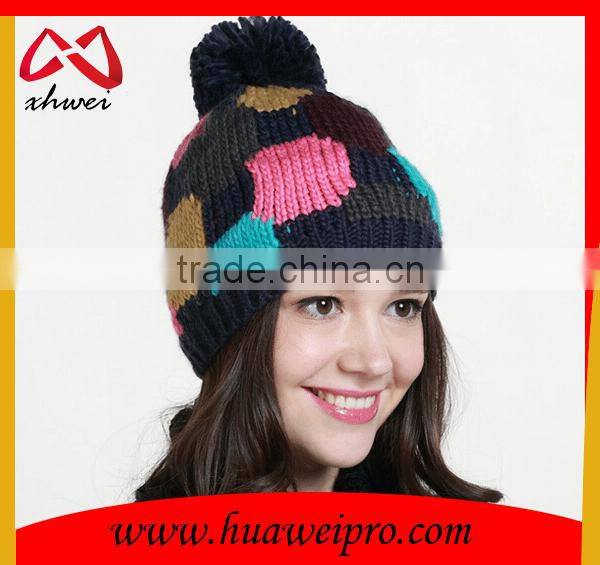Custom Hats women Knitted Winter Cap Casual Beanies colorful Hip-hop Snap Slouch Bonnet beanie