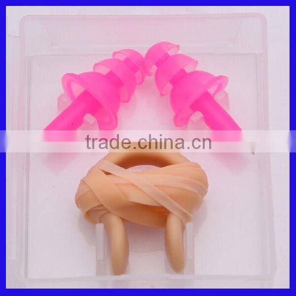 Soft Silicone Swimming Nose Clip And Ear Plug Set Earplug