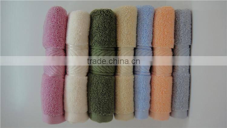 promotional gift used plain dyed roller 100% terry beach towel set SD-874