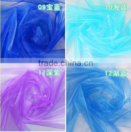 Crystal organza fabric/stiff organza fabric/silk organza fabric india