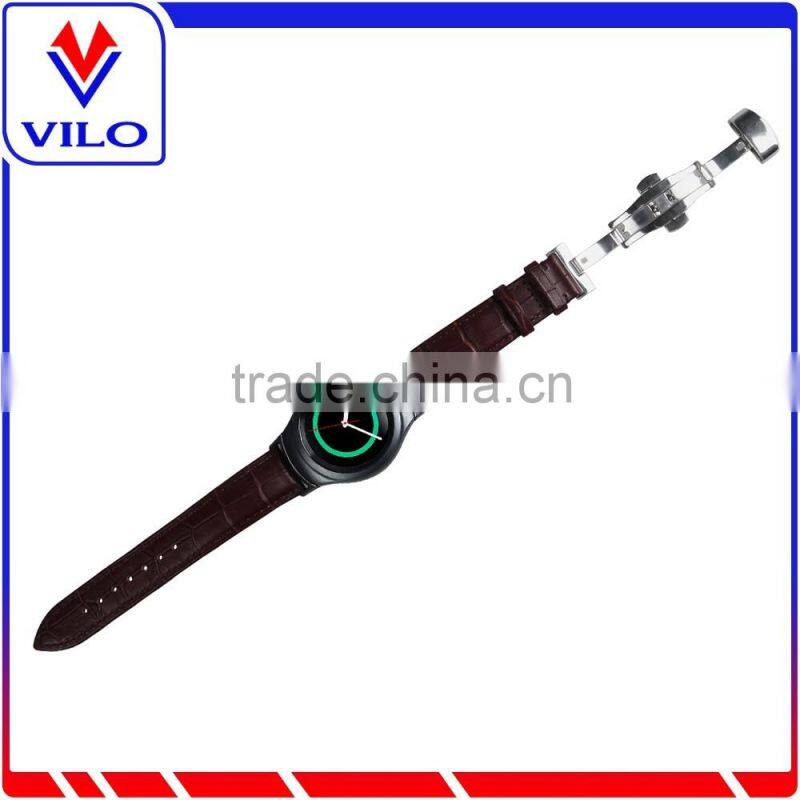 Genuine Leather Watch Band Wrist Strap Replacement Band For Samsung Galaxy Gear S2 SM-R720