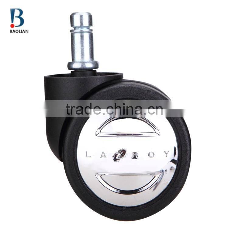 BL bravo swivel black durable 60mm heavy-duty glittering moon nylon caster for office furniture