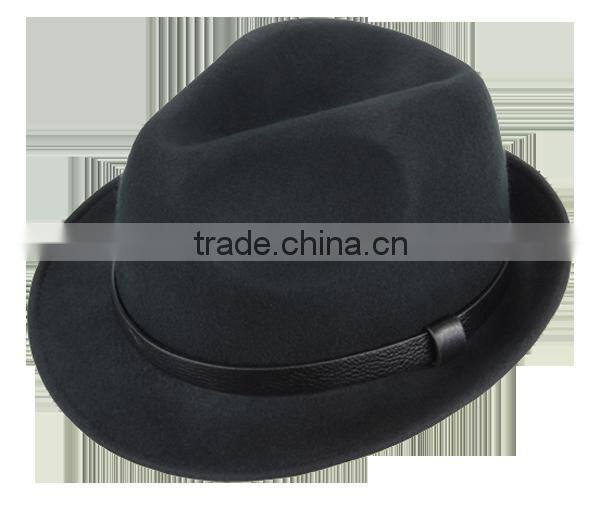Mix Color Wool Felt Trilby Hat