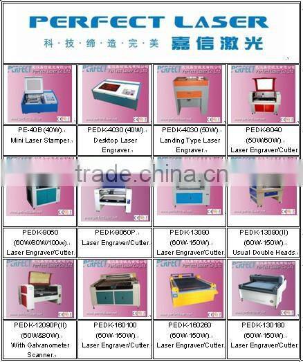 Perfect Laser 120W PEDK-9060 CO2 leather laser engraving machine with CE