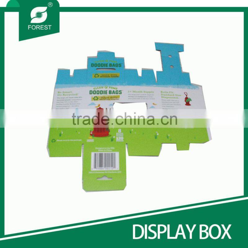 SMALL SIZE NEW STYLE CORRUGATED DISPLAY BOXES FOR PACKING DOODIE BAGS WITH PANTONE COLORS