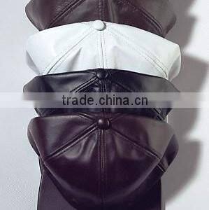 leather snapback hat/leather hat straps