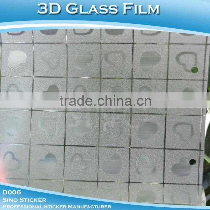 Newest 3D Self Adhesive Forested PVC Window Film