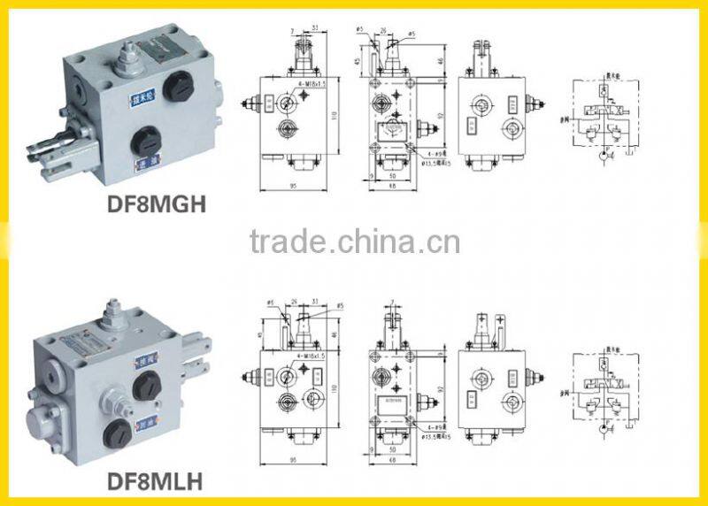 DF8MLH hydraulic reversing valve agricultural machinery parts