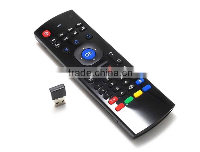 MX3 air mouse 2.4G Mini Wireless Keyboard Fly Air Mouse IR remote Control For Android Mini PC Smart TV Box