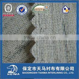 wool and hair canvas interlining for suit 9306