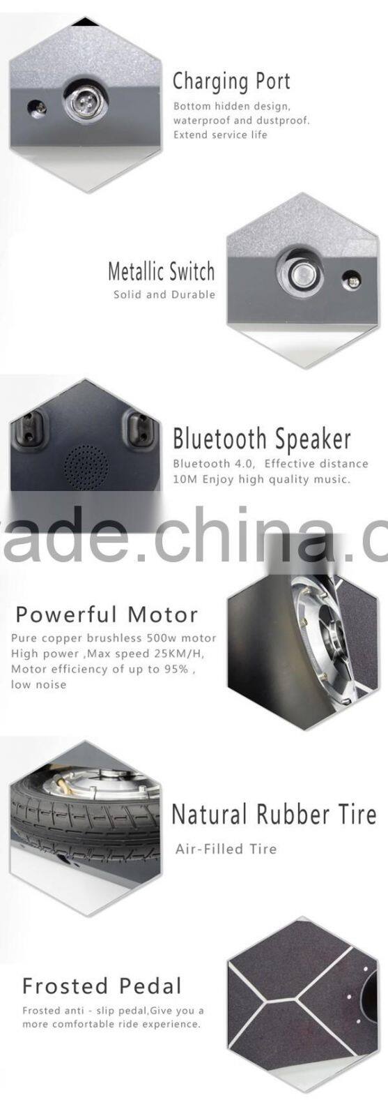 High quality Electric unicycle one wheel self balancing scooter bluetooth