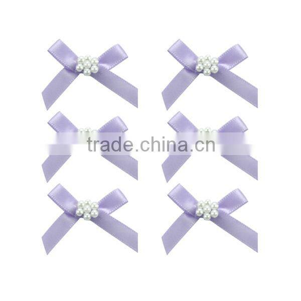 Satin ribbon flowers rhinestone
