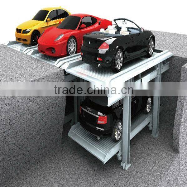 2 level mechanical double parking car lift