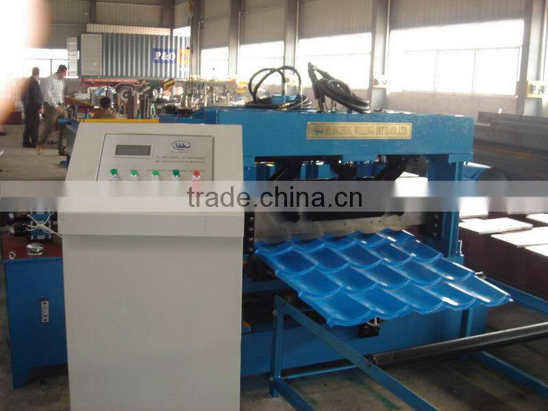 steel tile roof roll forming machine special shape desgin avalible