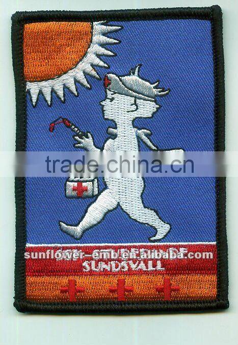 Embroidery sport patch
