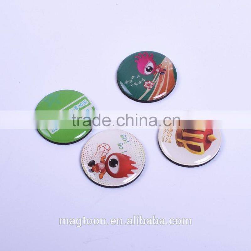 Promotional Butterfly Customized Round Shape Epoxy Resin Fridge Magent